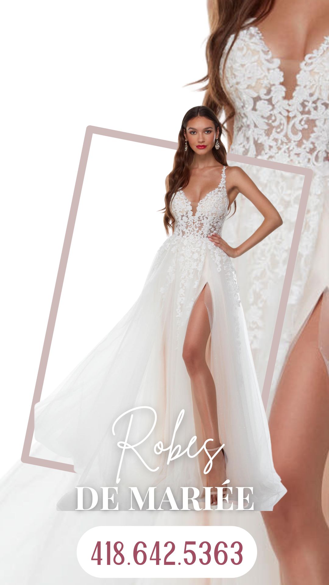 Robe de mariage (mariée) Beauce